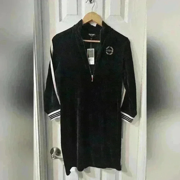 Juicy Couture Dresses & Skirts - NWT JUICY COUTURE BLACK LABEL VELOUR HERTIGE DRESS